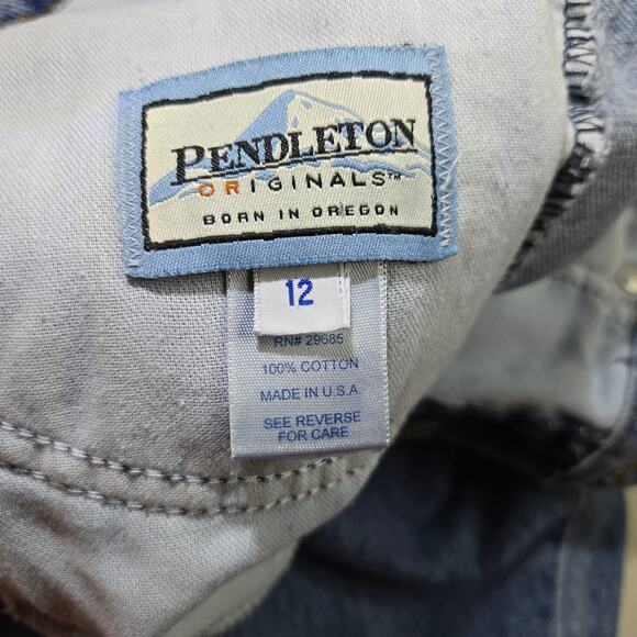 Vintage Made in USA Pendleton Originals High Rise Straight Jeans Women's Size 12 - Picture 5 of 5